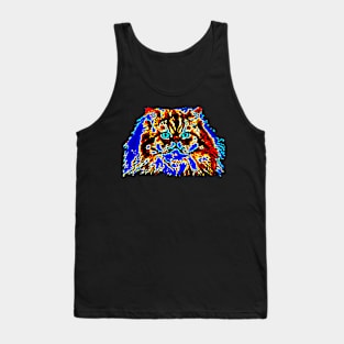Glow Kitty Staring contest Tank Top